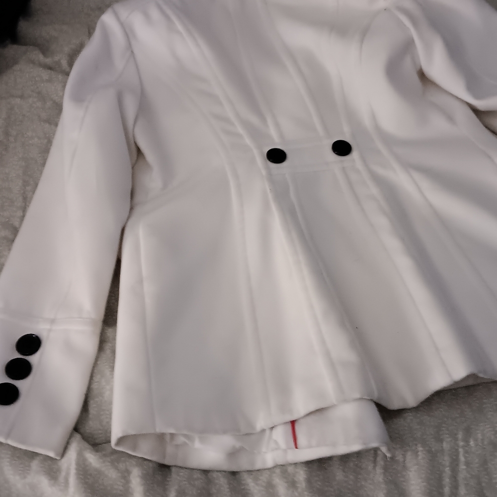 White pea coat